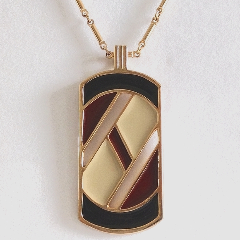 *1977 Sarah Coventry Interlude Enamel Necklace